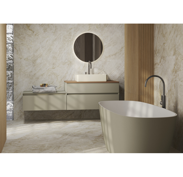 Керамогранит TAJ MAHAL CENIZA 75X150X11 Поверхность: Матовая (NCR03540)