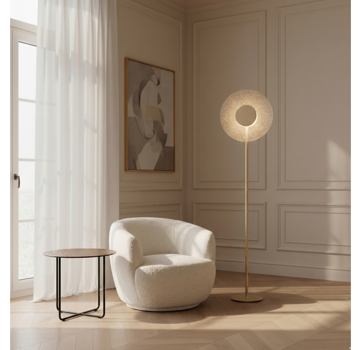 Торшер CANDY FLOOR LAMP transparent GOLD 40X27X170 СМ. (NRM06338)