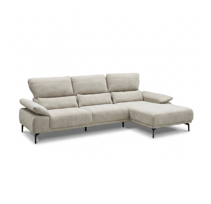 Диван NOYA B100-300-160L/56/WANDOO SAGE/HR40/01BL BLACK/