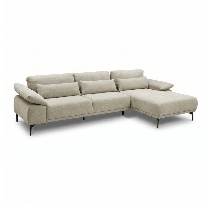 Диван NOYA B100-300-160L/56/WANDOO SAGE/HR40/01BL BLACK/