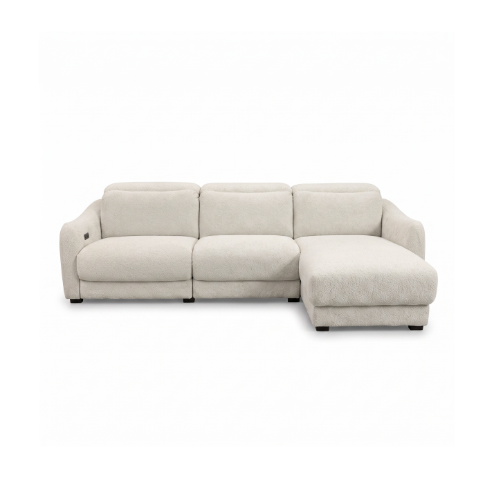 Диван LIRA B100-300-160L/58/RAMIRO CREAM/BULTEX/встроенные/E,Z,Rc
