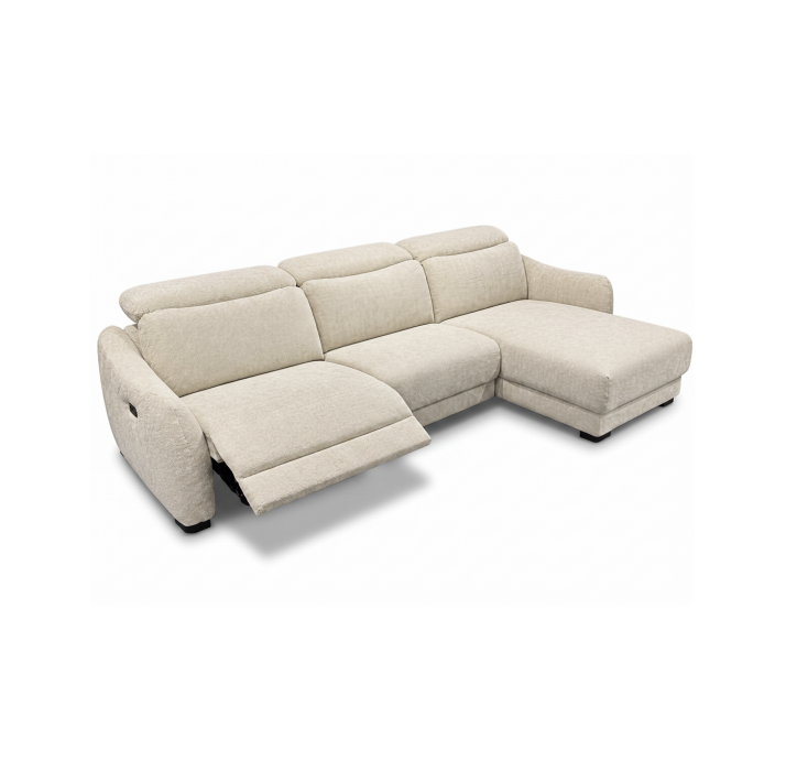 Диван LIRA B100-300-160L/58/RAMIRO CREAM/BULTEX/встроенные/E,Z,Rc