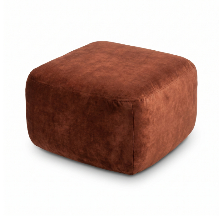 Пуф HUGO  55X55X35 см. DIVA COGNAC (ROM06686)