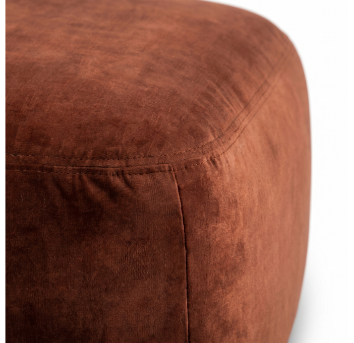 Пуф HUGO  55X55X35 см. DIVA COGNAC (ROM06686)
