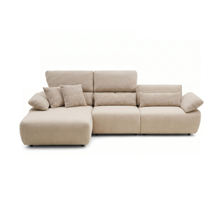 Диван SOLA L160-300-101B/60/ESCANA SAND/BUBBLE SAND/DYNASPRING/встроенные/