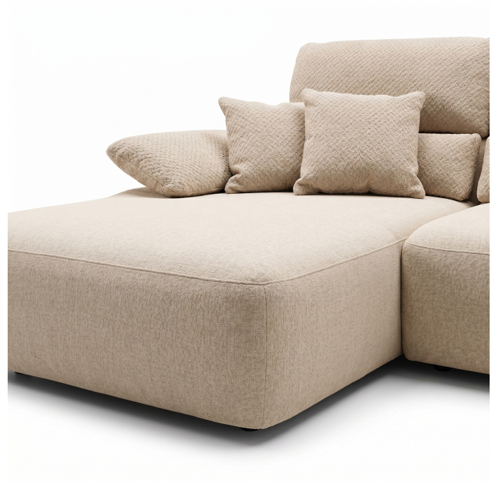 Диван SOLA L160-300-101B/60/ESCANA SAND/BUBBLE SAND/DYNASPRING/встроенные/