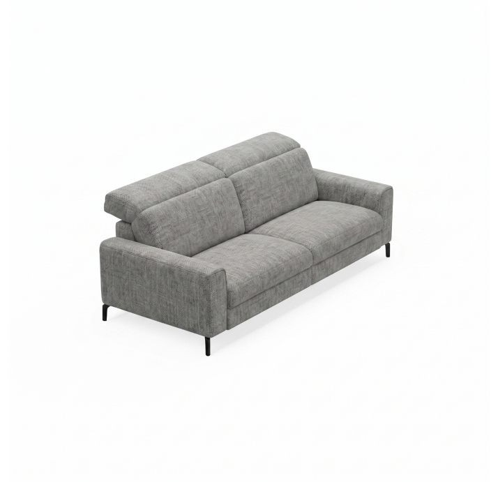 Диван FONTANE B100-220-100B/WEMBLEY PERLE/HR40/01 BLACK/E,E
