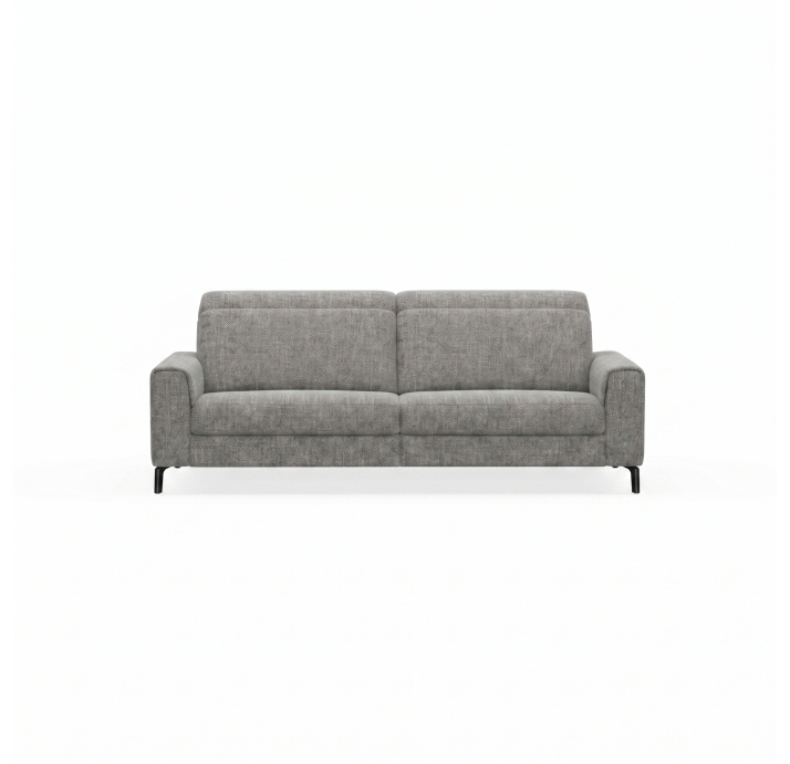 Диван FONTANE B100-220-100B/WEMBLEY PERLE/HR40/01 BLACK/E,E