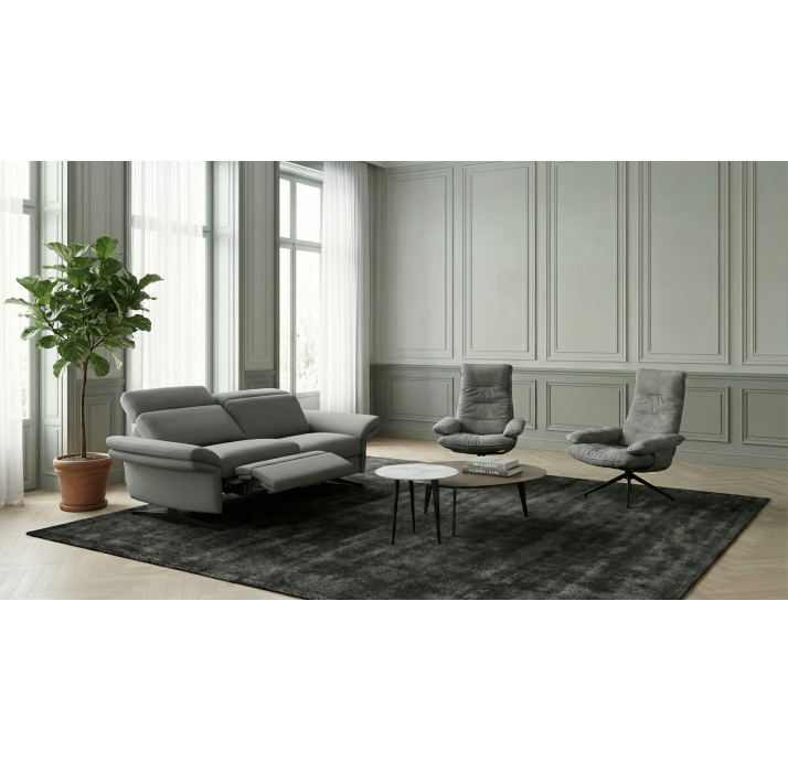Диван PIANO B100-220-100B/WEMBLEY PERLE/BULTEX/01BL/E,E
