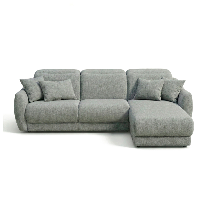 Диван LIRA B100-260-160L/58/WEMBLEY PERLE/HR40/встроенные/