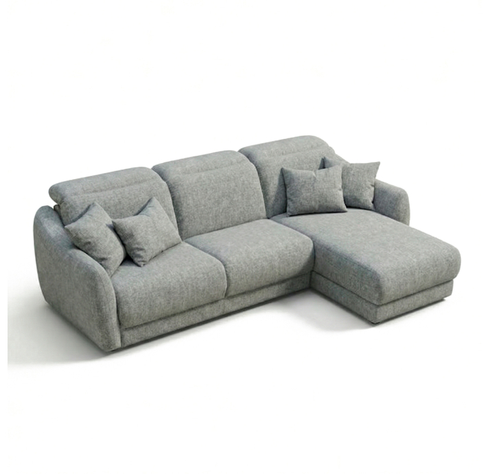 Диван LIRA B100-260-160L/58/WEMBLEY PERLE/HR40/встроенные/