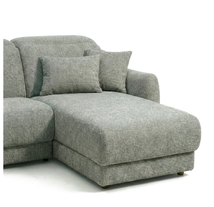 Диван LIRA B100-260-160L/58/WEMBLEY PERLE/HR40/встроенные/