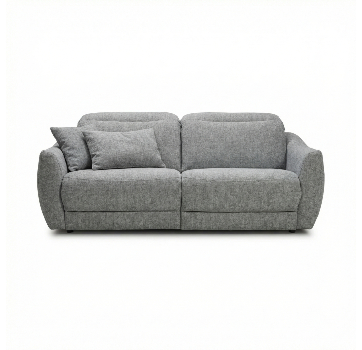 Диван LIRA B100-200-100B/58/WEMBLEY PERLE/HR40/встроенные/