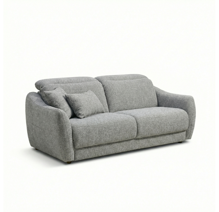 Диван LIRA B100-200-100B/58/WEMBLEY PERLE/HR40/встроенные/