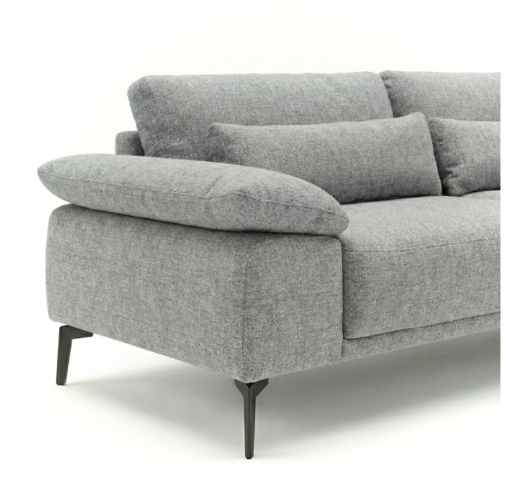 Диван NOYA B100-270-100B/59/WEMBLEY PERLE/HR40/01BL BLACK/