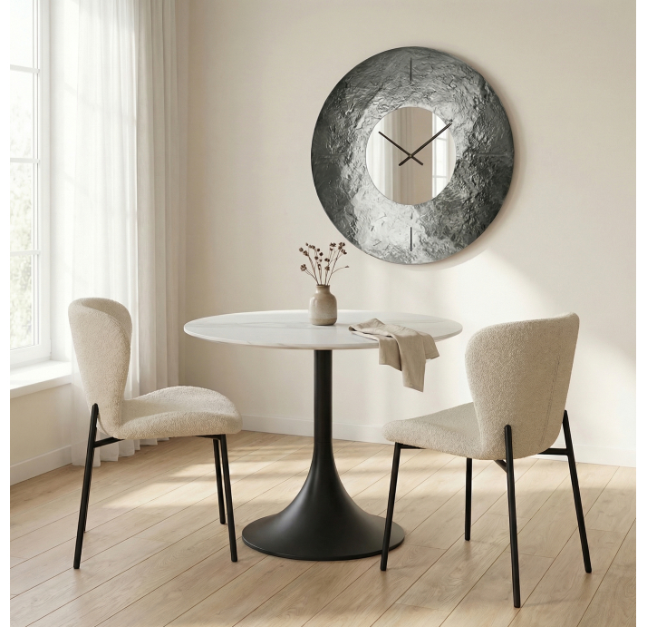 Стол обеденный JETTY DINING TABLE BLKT STATUARIO 90X90X74 СМ. (NRM06389)