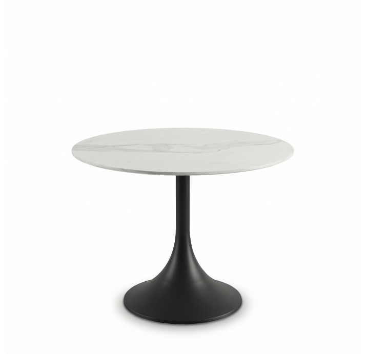 Стол обеденный JETTY DINING TABLE BLKT STATUARIO 90X90X74 СМ. (NRM06389)