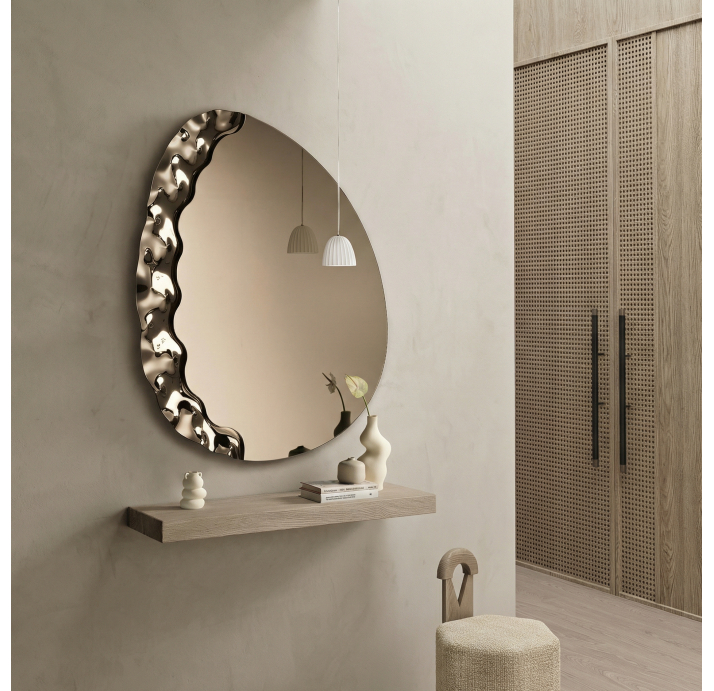 Зеркало настенное FUJI MIRROR BRONZE 100X9X120 СМ. (NRM06420)