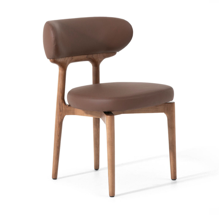 Стул интерьерный SIENA CHAIR MIURA 299  AK 002 LIGHT WALNUT (NRM06430)