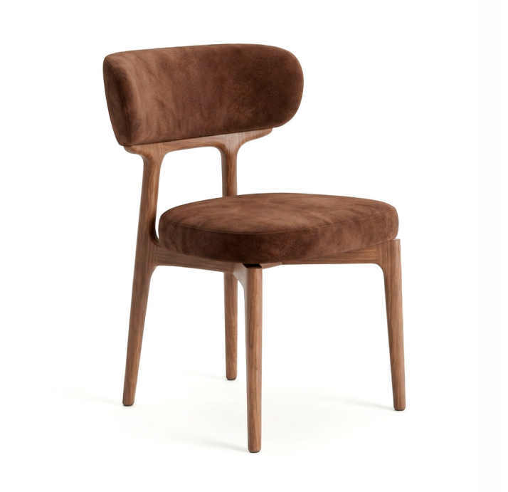 Стул интерьерный SIENA CHAIR MEGASOFT M915  AK 002 LIGHT WALNUT (NRM06429)