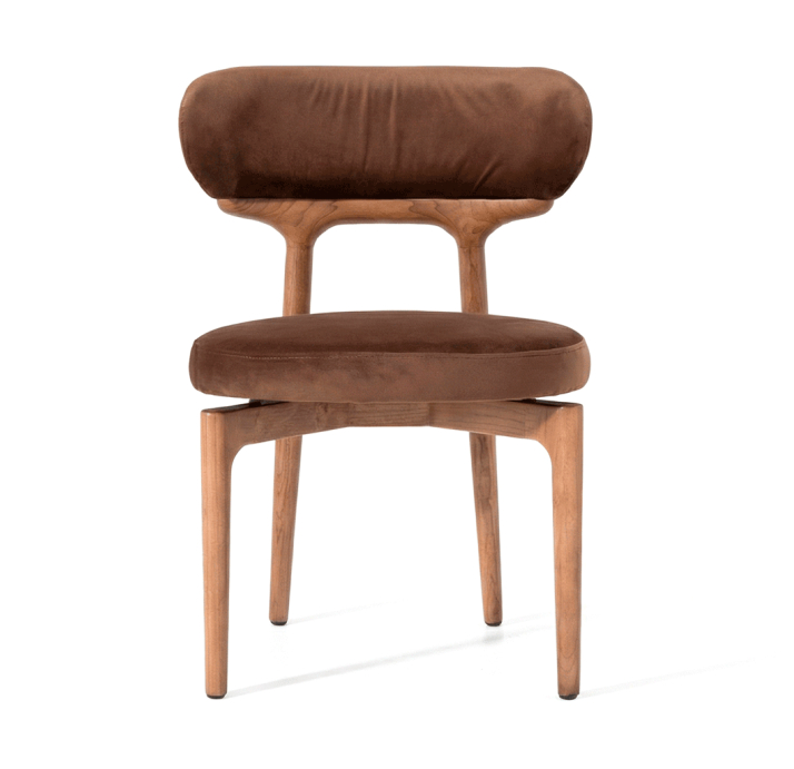 Стул интерьерный SIENA CHAIR MEGASOFT M915  AK 002 LIGHT WALNUT (NRM06429)