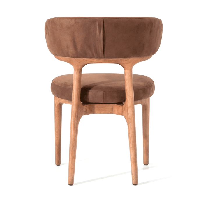 Стул интерьерный SIENA CHAIR MEGASOFT M915  AK 002 LIGHT WALNUT (NRM06429)
