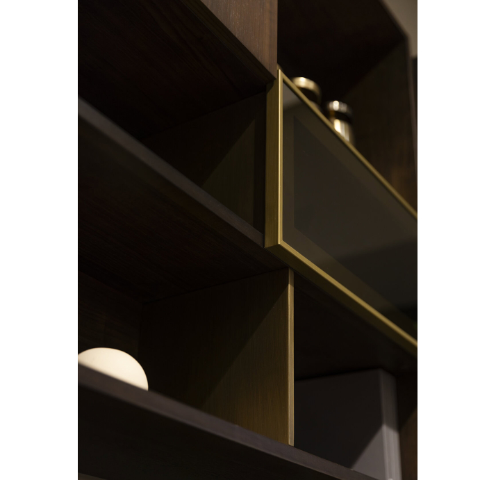 Шкаф настенный HECTOR  Walnut 3 Walnut 3 100X29X100 СМ. (NRM06431)