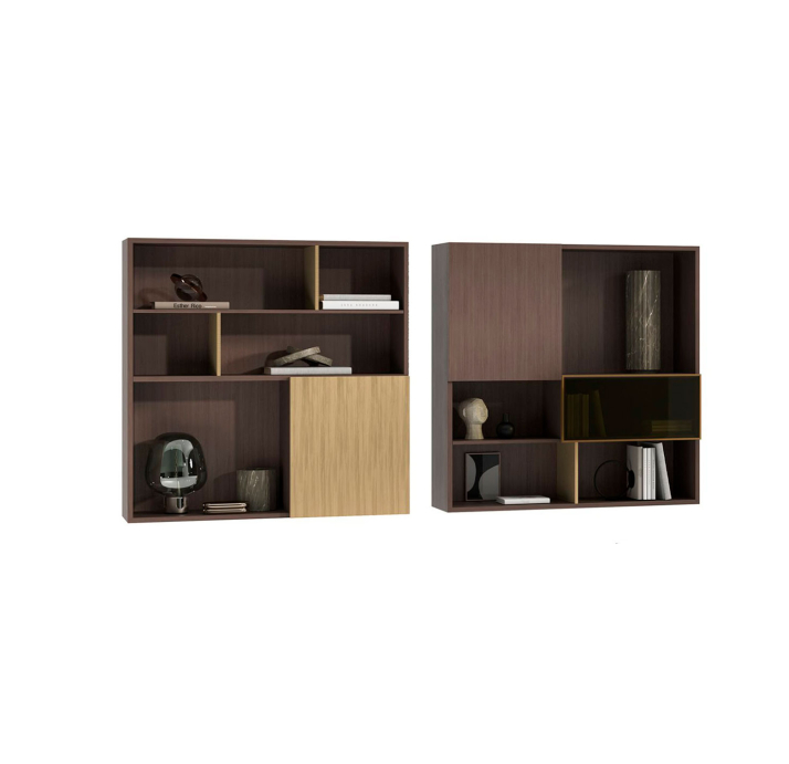 Шкаф настенный HECTOR  Walnut 3 Walnut 3 100X29X100 СМ. (NRM06431)