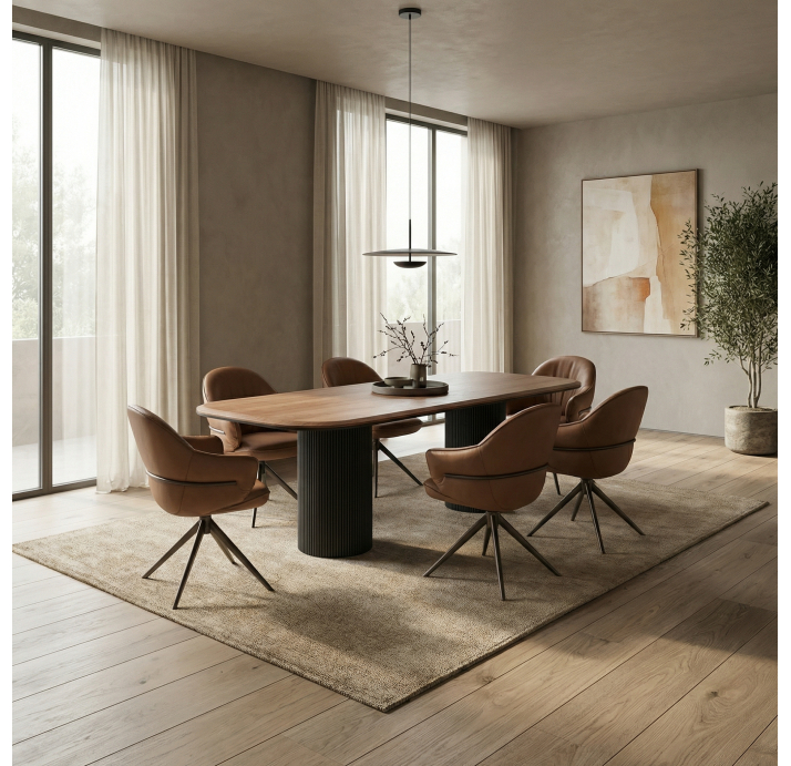 Стул интерьерный LIZBON CHAIR MIURA 608  Коричневый (DBRT) (NRM06446)