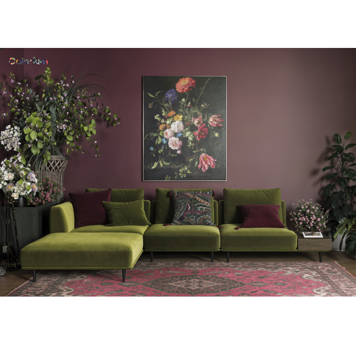 Диван SPERO L218-328-105T/ FLORAL REVERIE//встроенные/