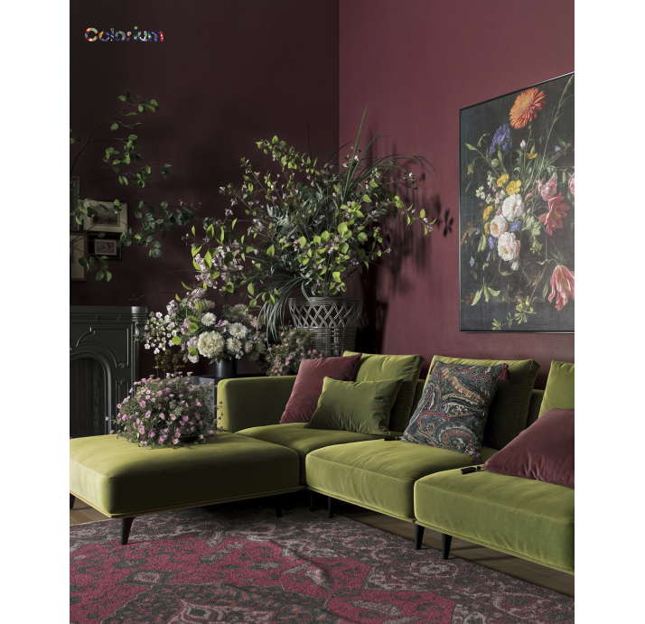 Диван SPERO L218-328-105T/ FLORAL REVERIE//встроенные/