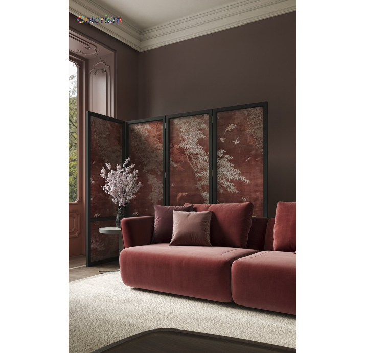 Диван VERITAS B102-416-122L/ CRIMSON BLOOM//встроенные/