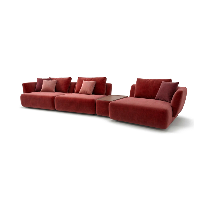 Диван VERITAS B102-416-122L/ CRIMSON BLOOM//встроенные/