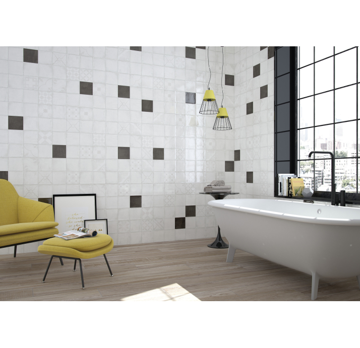 Керамическая плитка ALCHIMIA WHITE 15X15X9,4 Поверхность: Полированная (NCR04185)