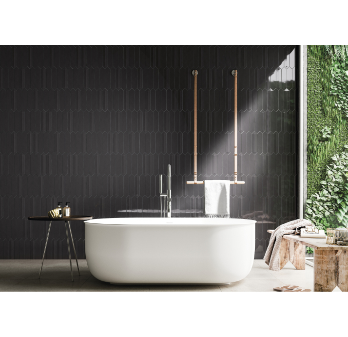 Керамическая плитка DIMSEY Антрацитовая 6,5X33,2X8,1 Поверхность: Полированная (NCR04939)