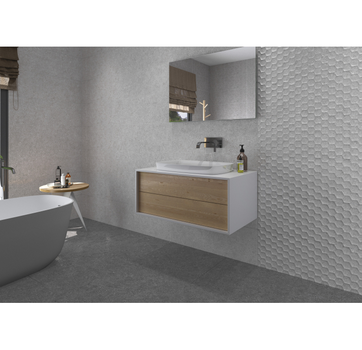 Керамическая плитка GRANITE GREY 120X260X6 Поверхность: Матовая (NCR05328)