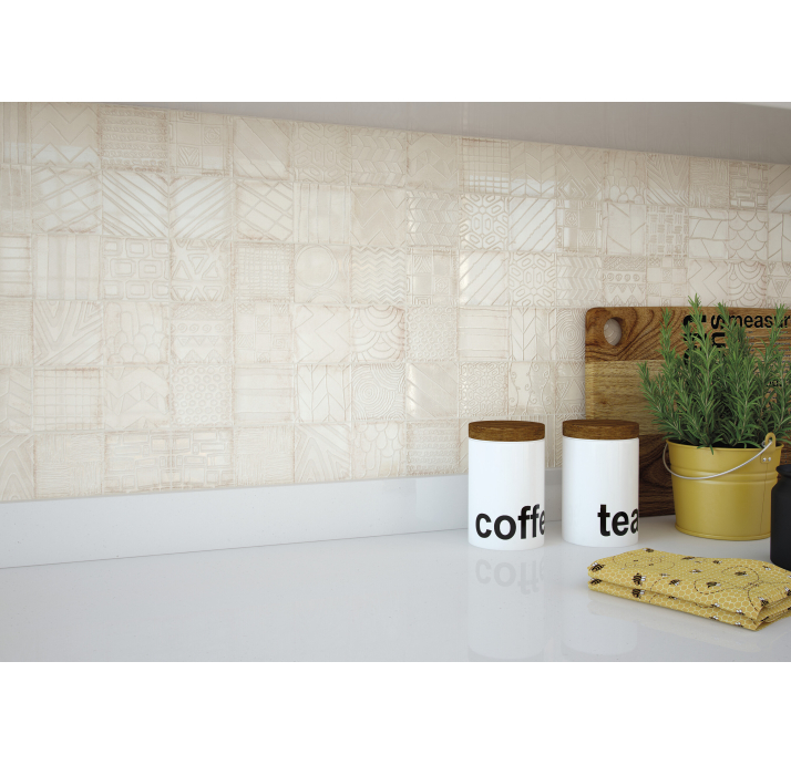 Керамическая плитка ALCHIMIA IVORY 7,5X30X8,2 Поверхность: Полированная (NCR04214)