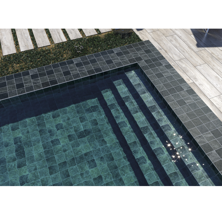 Керамогранит BALI AQUAMARINE 15X15X9 Поверхность: Полированная (NCR04376)