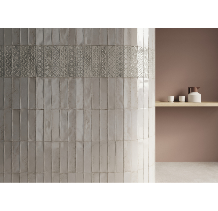 Керамическая плитка DROP IVORY 7,5X30X8,2 Поверхность: Полированная (NCR05013)