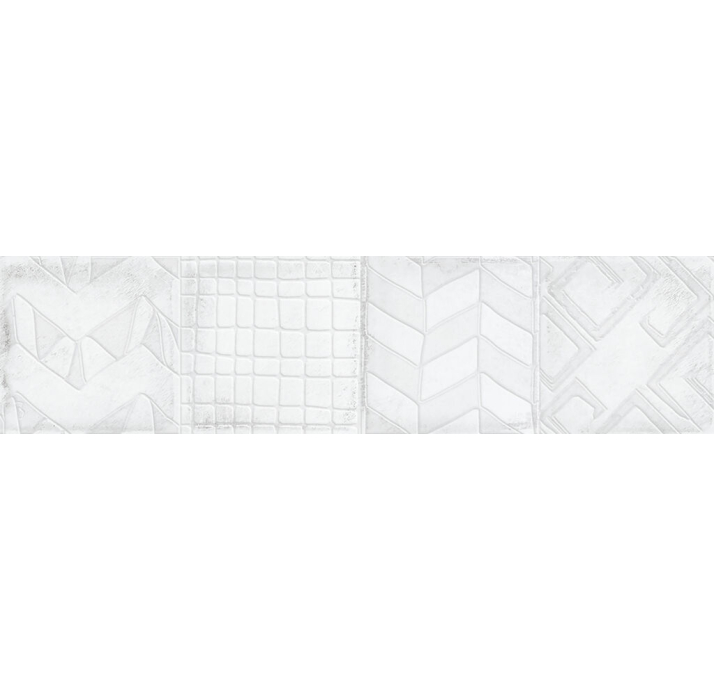 Керамическая плитка ALCHIMIA WHITE 7,5X30X8,2 Поверхность: Полированная (NCR04217)