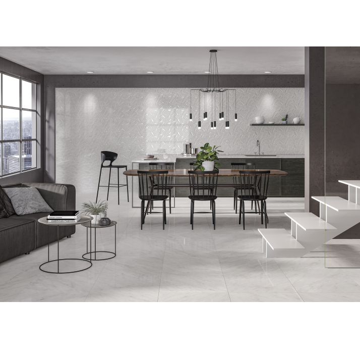 Керамическая плитка GLACIAR WHITE 30X90X10,8 Поверхность: Матовая (NCR05246)