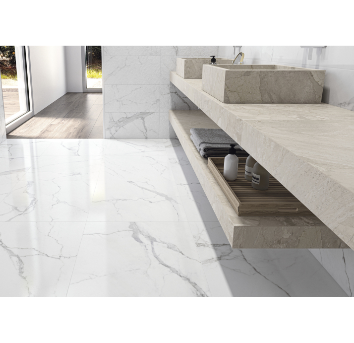 Керамическая плитка ANIMA WHITE 30X60X8 Поверхность: Матовая (NCR04289)