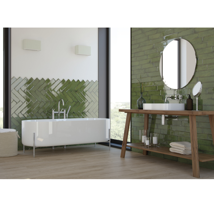 Керамическая плитка ALCHIMIA OLIVE 7,5X30X8,6 Поверхность: Полированная (NCR04206)