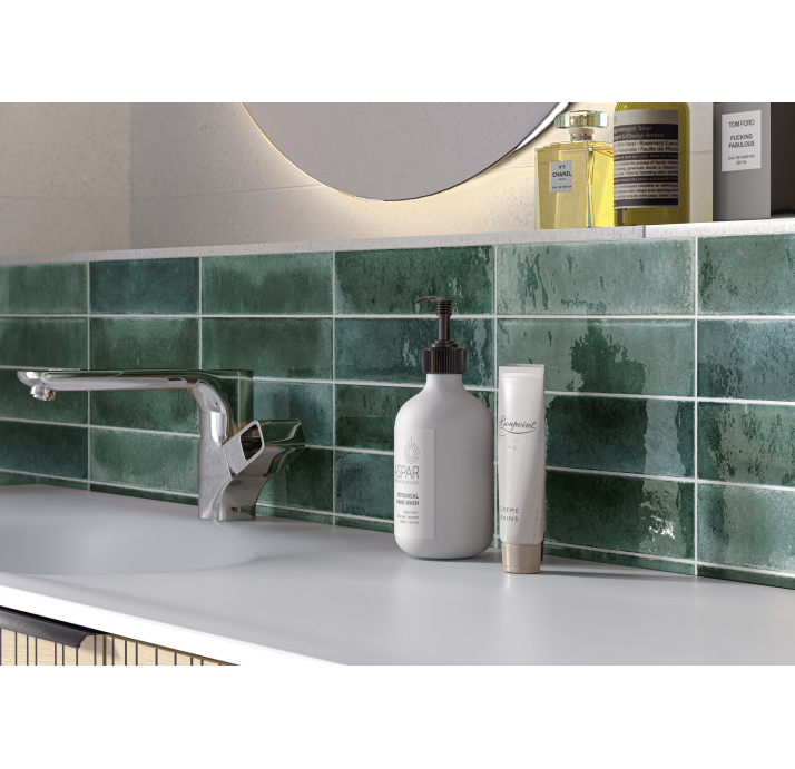 Керамическая плитка JAZBA GREEN 6X24,6X8,3 Поверхность: Полированная (NCR05497)