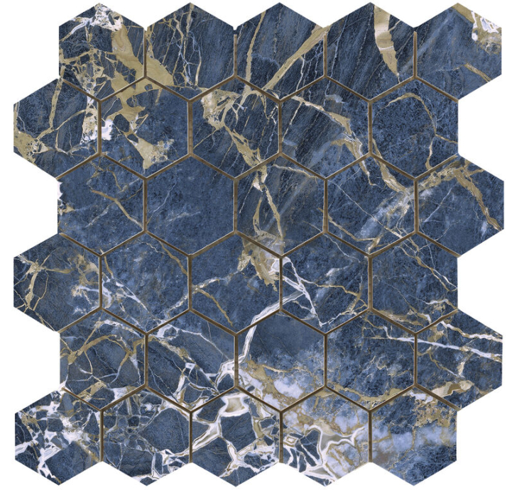 Керамическая плитка GOLDEN BLUE 26X27X9,5 Поверхность: Полированная (NCR05291)