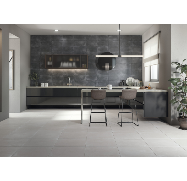 Керамическая плитка BETON Антрацитовая 25X50X7,2 Поверхность: Матовая (NCR04438)