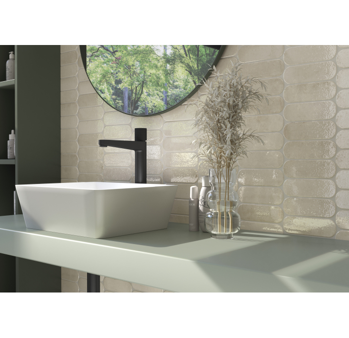 Керамическая плитка FEEL IVORY 5X15X8 Поверхность: Полированная (NCR05125)