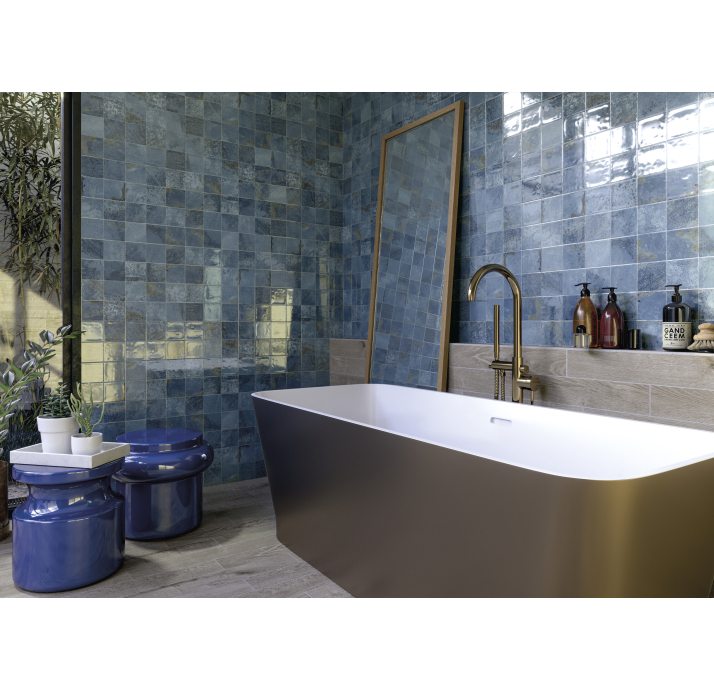 Керамическая плитка BLAZE BLUE 10X10X9,8 Поверхность: Матовая (NCR04479)