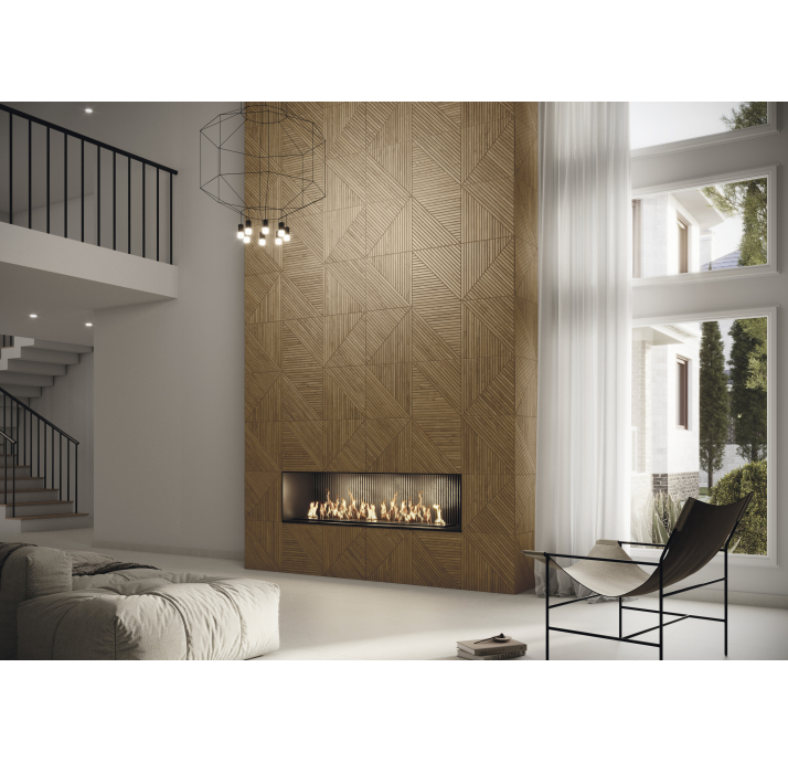 Керамическая плитка GEOMETRIC WHITE 40X120X10,8 Поверхность: Матовая (NCR05222)