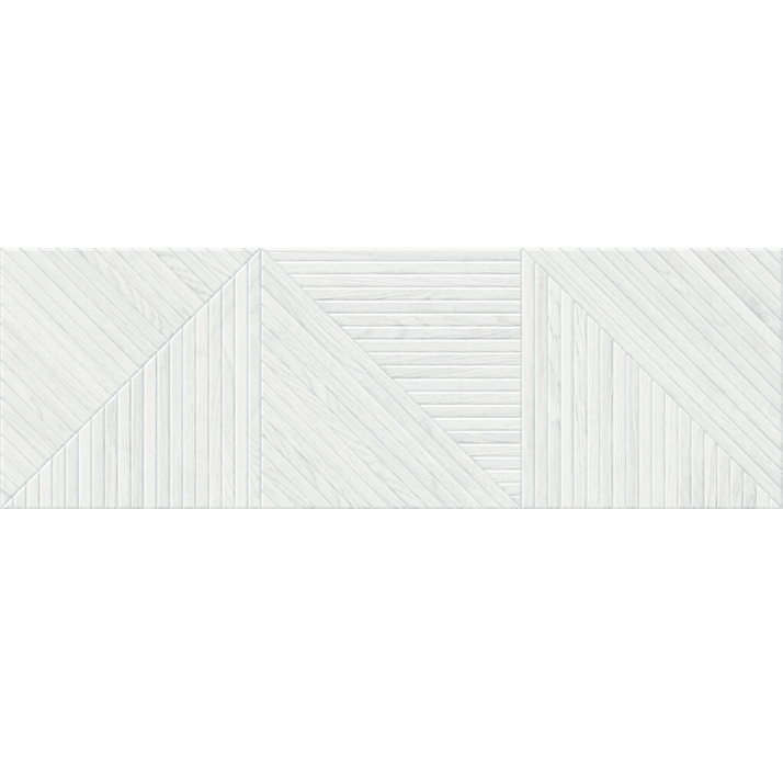 Керамическая плитка GEOMETRIC WHITE 40X120X10,8 Поверхность: Матовая (NCR05222)